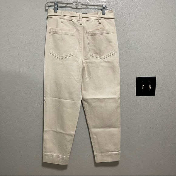 J.Crew Seamed Straight Leg  Jean in All Day Stretch W Rope-Tie Waist Size 27 - Picture 4 of 6